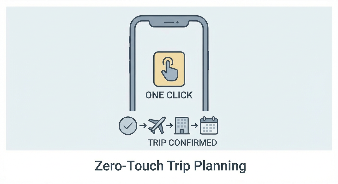 Zero-Touch Travel: One-Click Trip Planning